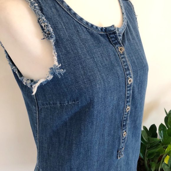 GAP 1969 Denim Shift Dress | XS - Picture 4 of 11